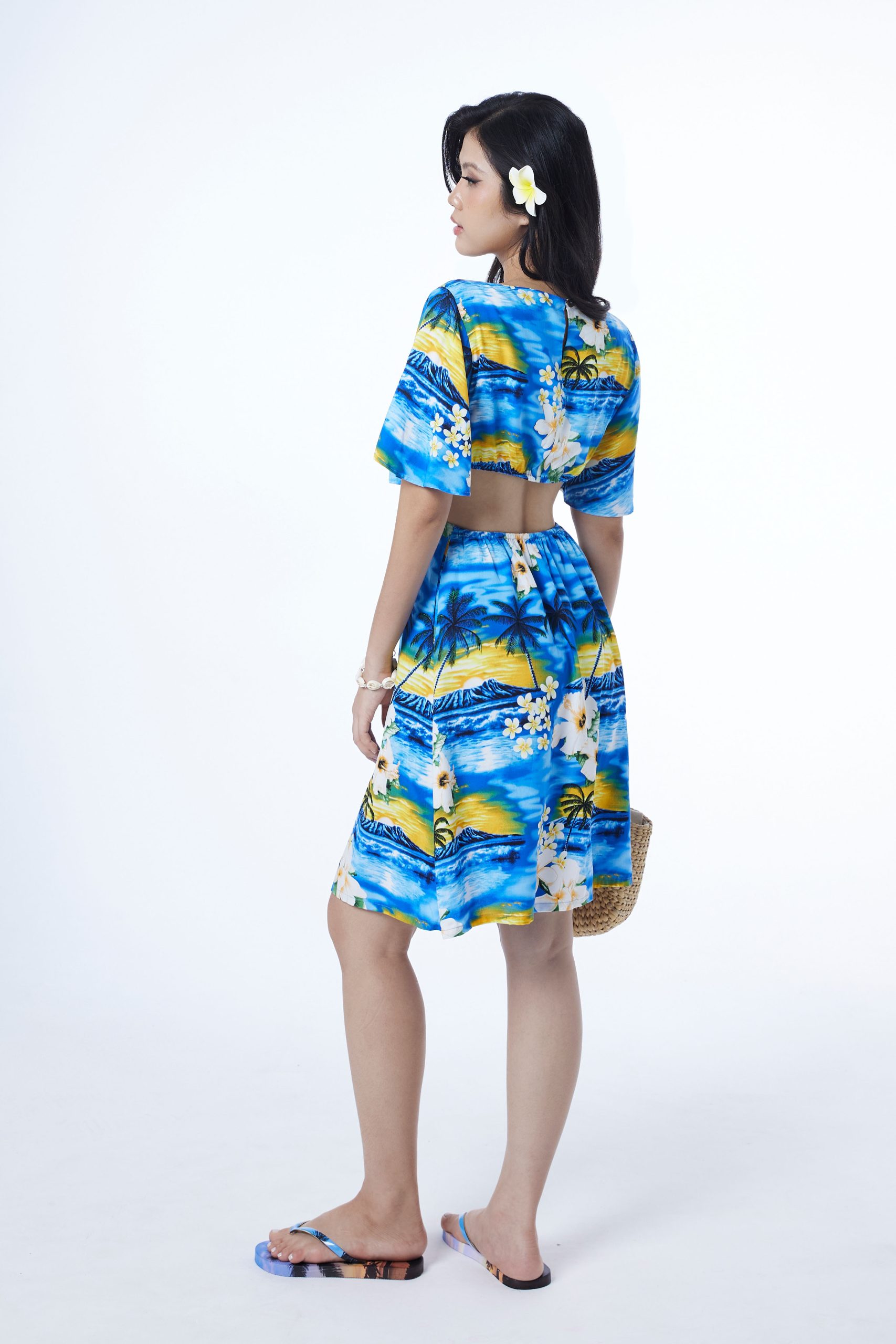 Sabrina Bell-Sleeve Dress